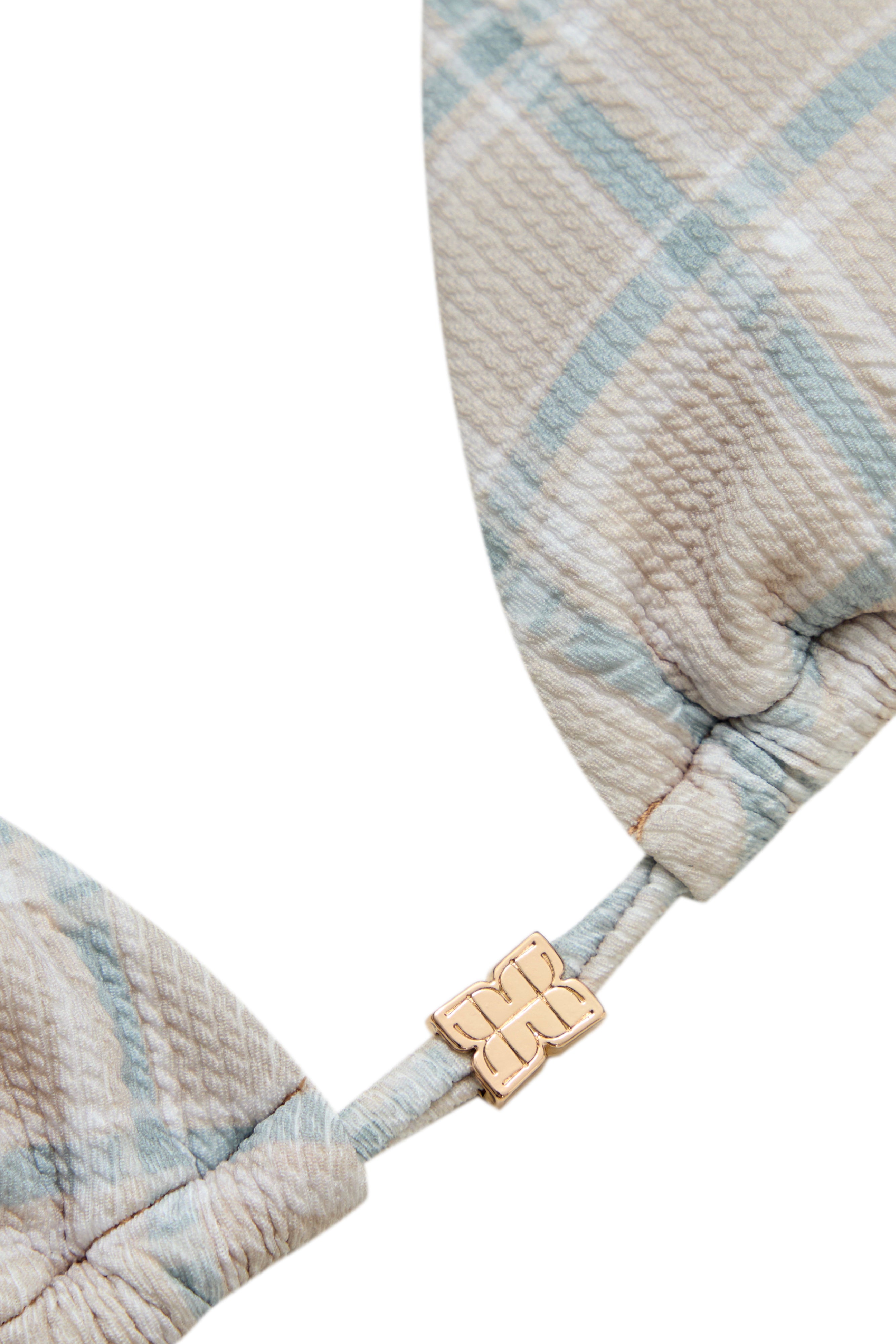 PLAID BIKINI - OATMEAL
