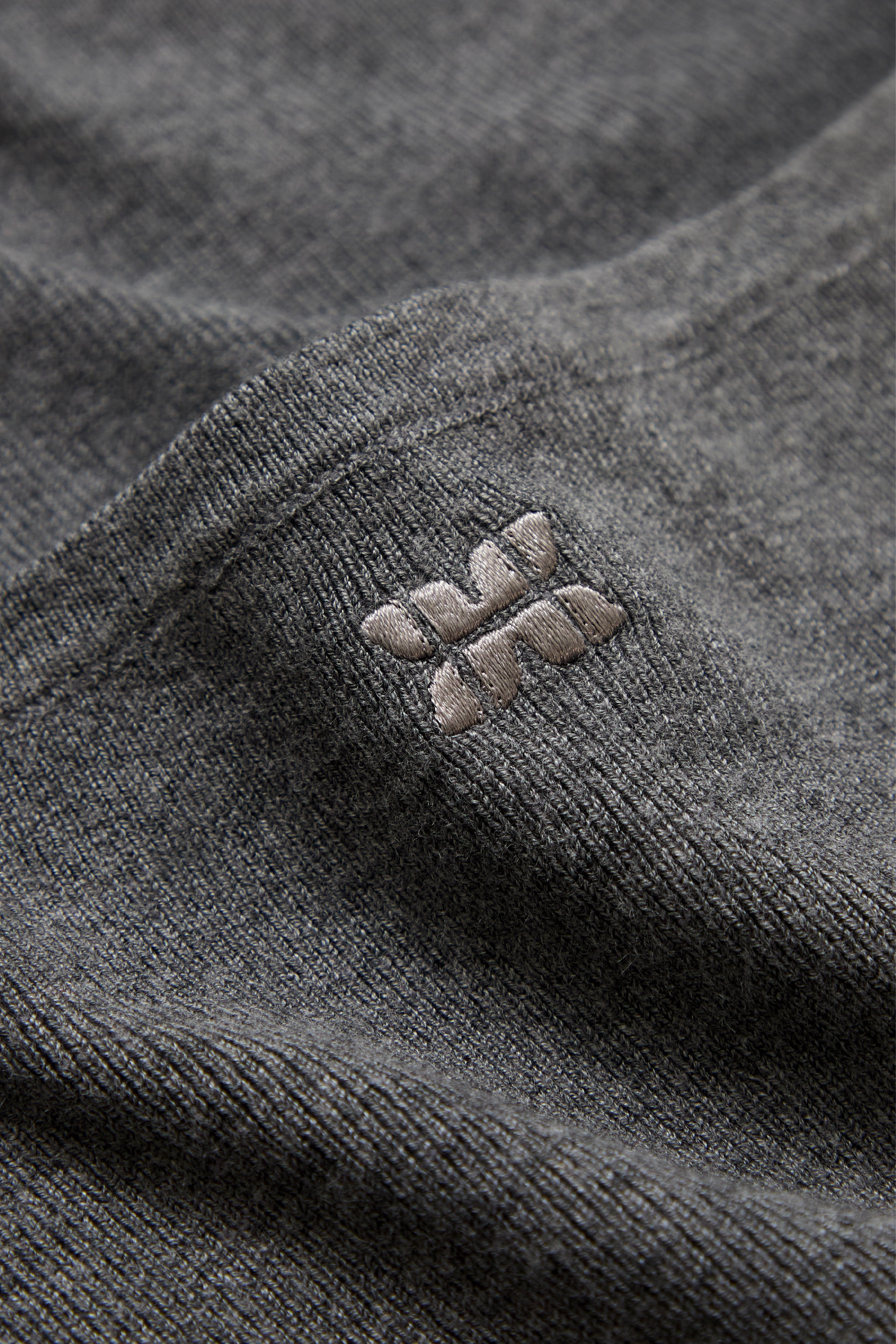 DOUBLE-LAYERED TOP - DARK GREY