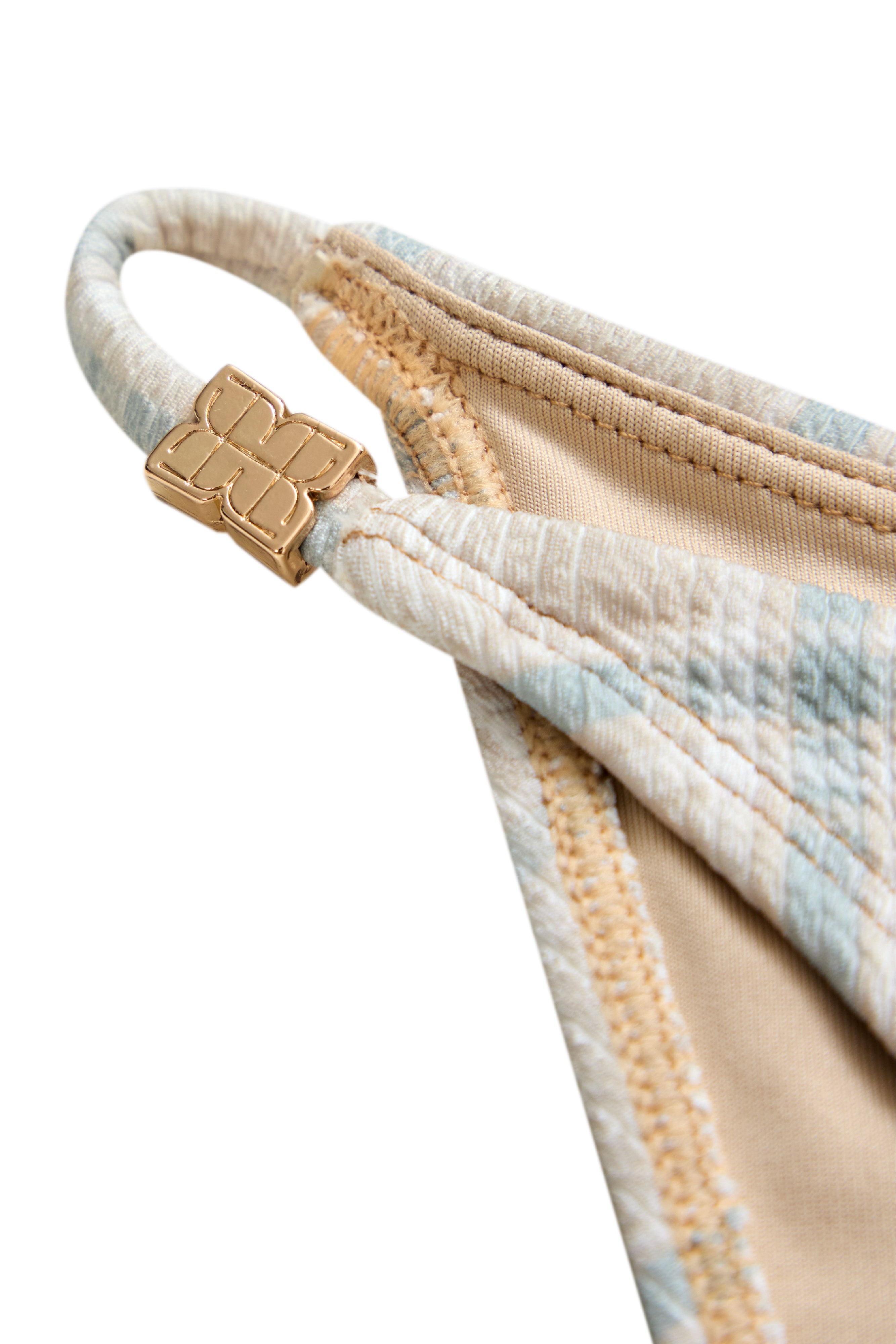 PLAID BIKINI - OATMEAL